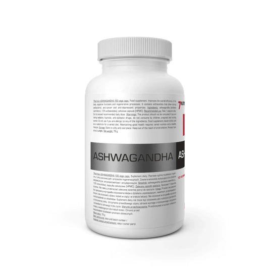 7Nutrition Ashwagandha 100 Caps 666mg - Supplement-Support.com