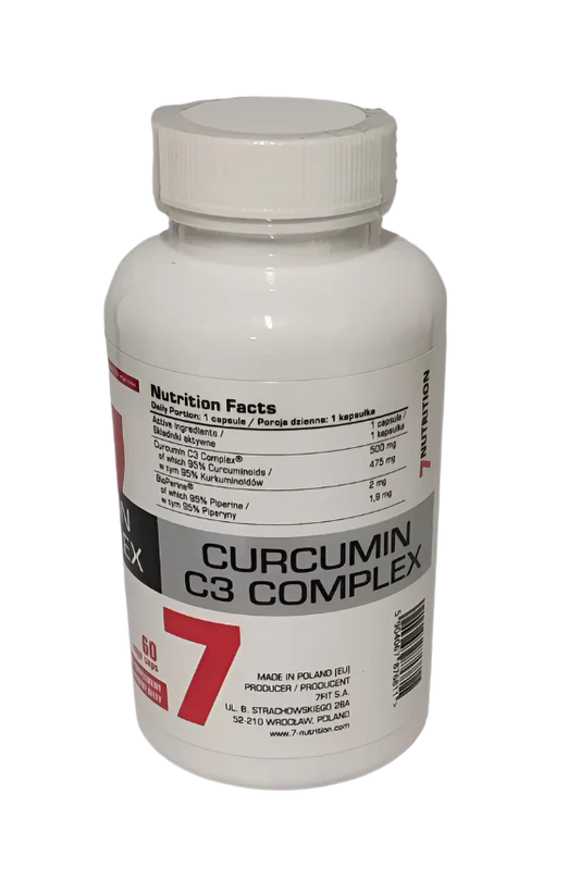 7Nutrition Curcumin C3 Complex 60 Kaps. - Supplement Support
