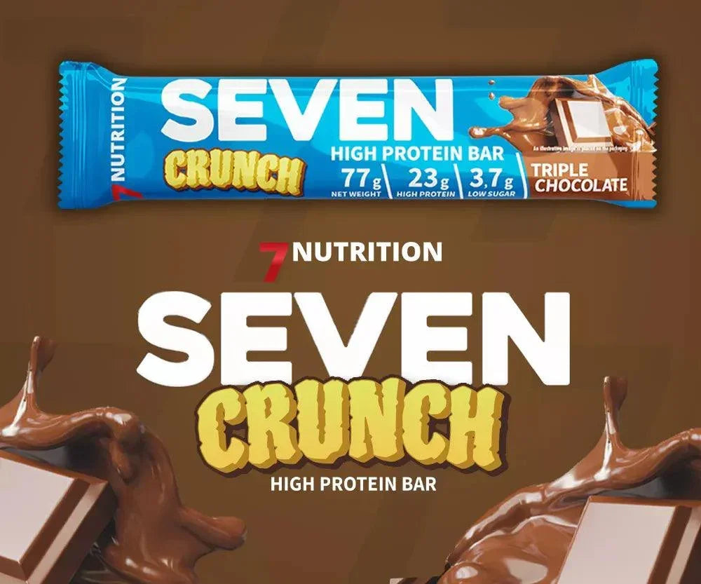 7NUTRITION SEVEN CRUNCH HIGH PROTEIN BAR 77g - Supplement-Support.com