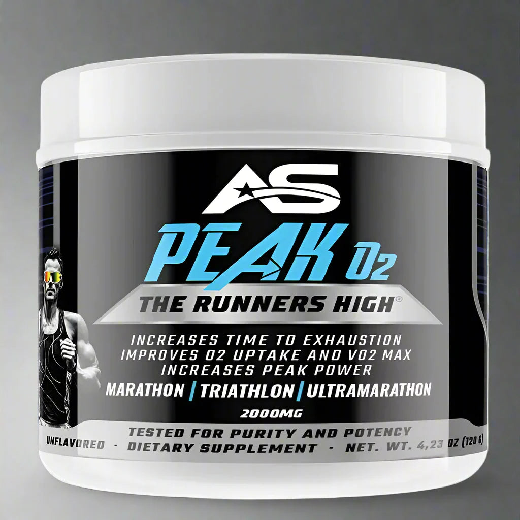 American Supps Peak O2 Runners High 2000mg - 120g - Supplement Support