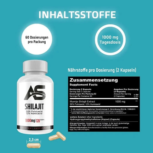 American Supps Shilajit 120 Kapseln - Supplement-Support.com