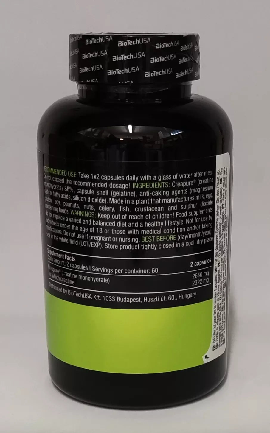 Biotech USA Mega Creatine 120 Megakapseln - Supplement-Support.com