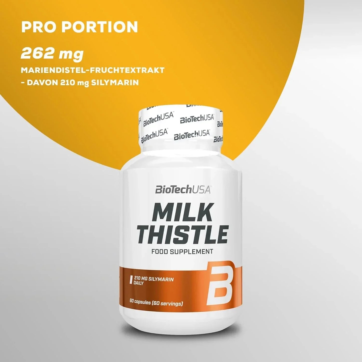 BioTech USA Milk Thistle Leber Support 60 Kapseln - Supplement-Support.com