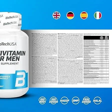 Biotech USA Multivitamin for Men - 60 Caps - Supplement-Support.com