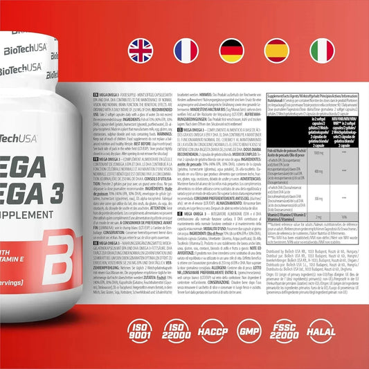 Omega 3 90x500mg - Supplement-Support.com