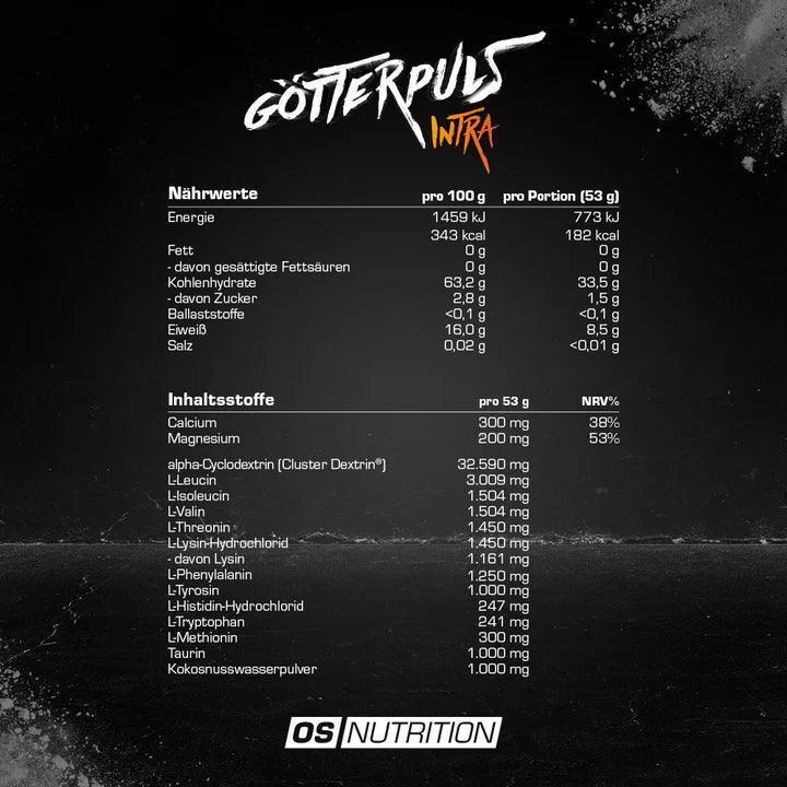 GÖTTERPULS INTRA – PREMIUM INTRA WORKOUT DRINK 1.060 G - Supplement-Support.com