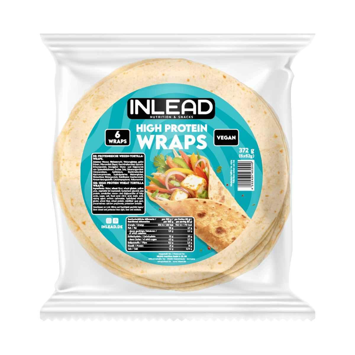 Inlead High Protein Wraps 6 Stück a´ 62g - Supplement-Support.com