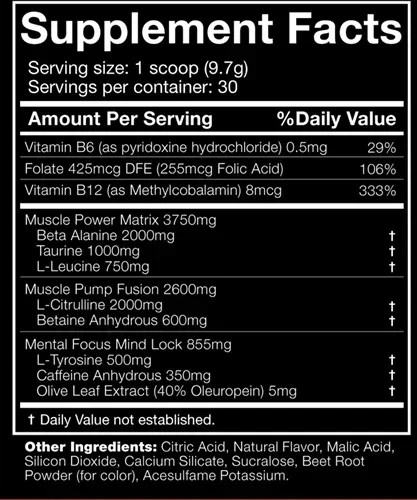 JNX The SHADOW Pre Workout Booster 270g - Supplement-Support.com