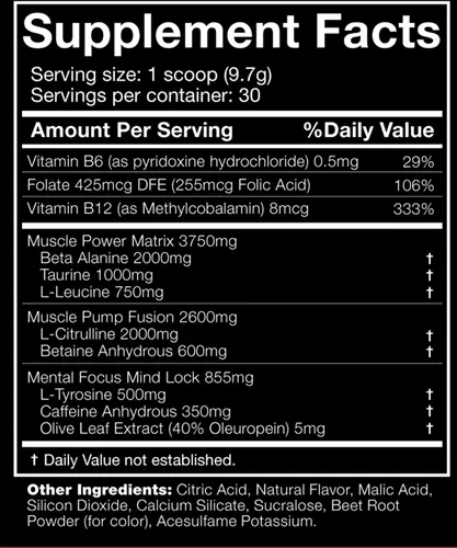 JNX The SHADOW Pre Workout Booster 270g - Supplement Support