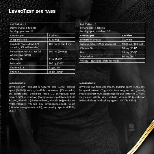 Kevin Levrone LevroTest 2x120 Tabs. AM/PM Formular - Supplement-Support.com