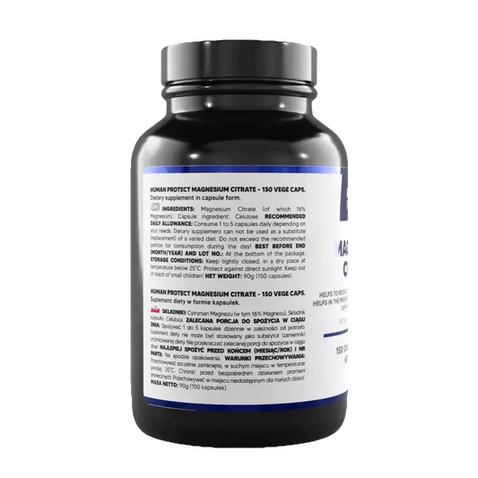 Magnesium Citrat 150 caps. 500mg - Supplement-Support.com