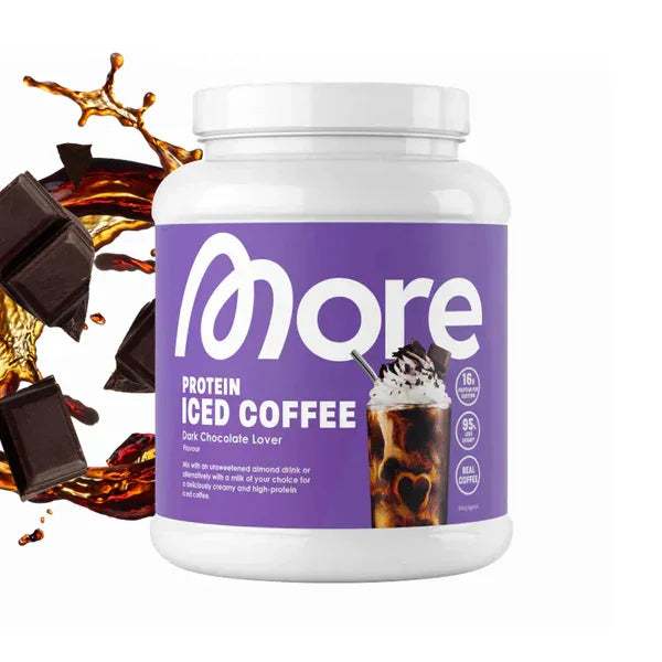 MORE PROTEIN ICED COFFEE, 500G - Supplement-Support.com
