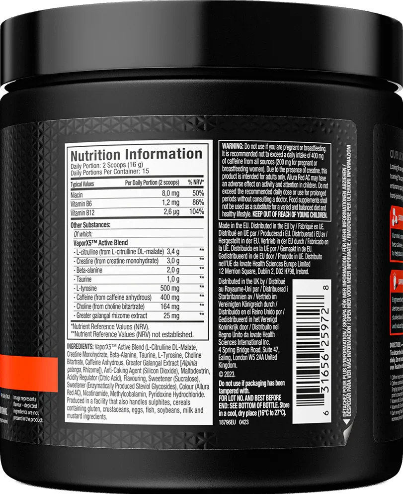 Muscle Tech naNO X5 Next Gen 240g Pre Workout Booster - Supplement Support