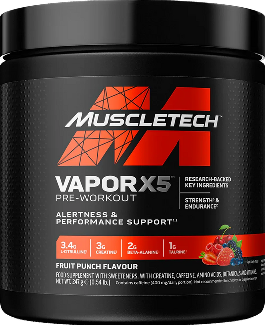 Muscle Tech naNO X5 Next Gen 240g Pre Workout Booster - Supplement Support
