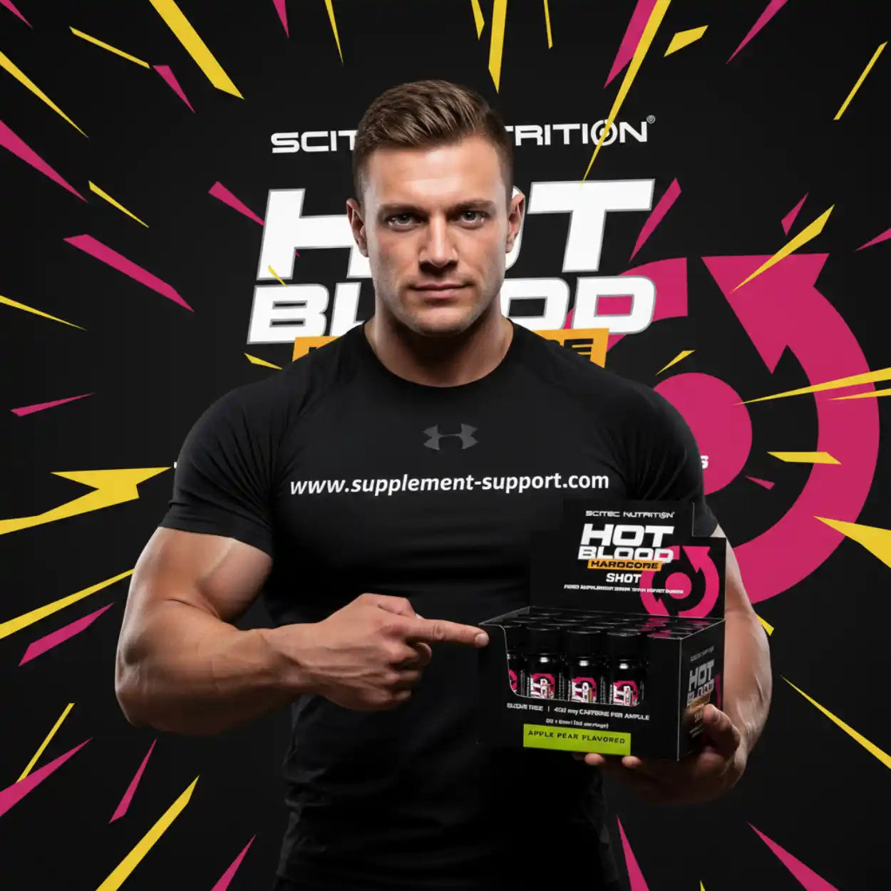 Scitec Nutrition Hot Blood Hardcore Shot,20x60ml - Supplement-Support.com