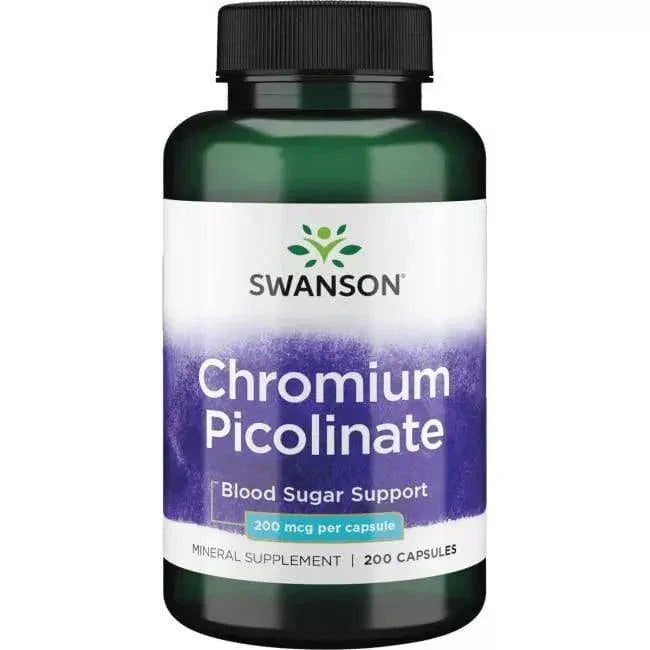SWANSON Chromium Picolinate 200 Kapseln 200mcg Chrom - Supplement-Support.com
