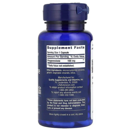 Life Extension - Pregnenolone 100 Kapseln 100mg