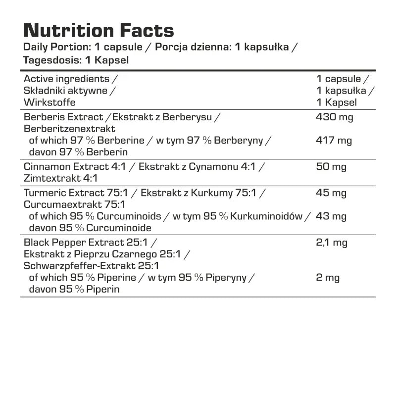 7NUTRITION Berberine HCL 100 Kapseln - Supplement-Support.com