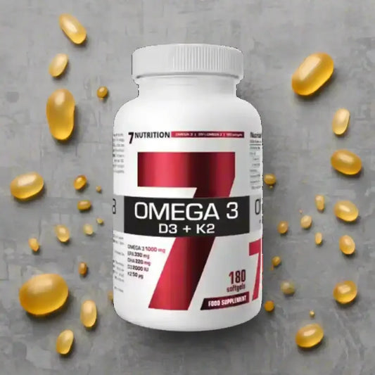 7Nutrition OMEGA 3 D3 + K2 180 softgels - Supplement-Support.com