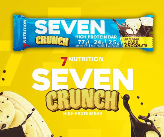 7NUTRITION SEVEN CRUNCH HIGH PROTEIN BAR 77g - Supplement Support