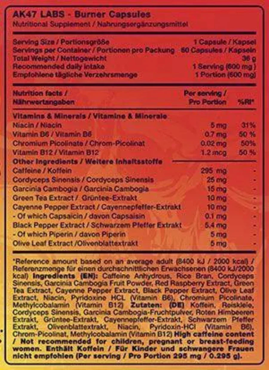 AK-47 - Labs Burner 60Kaps - Supplement-Support.com