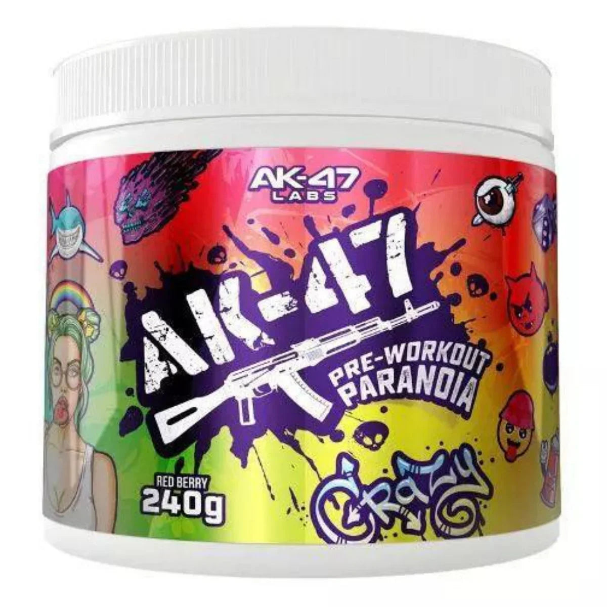 AK47 Pre Workout Booster Paranoia 240g - Supplement-Support.com