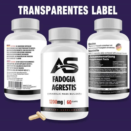 American Supps Fadogia Agrestis 60 Kapseln - Supplement-Support.com