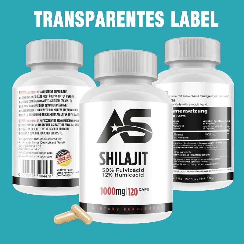 American Supps Shilajit 120 Kapseln - Supplement Support