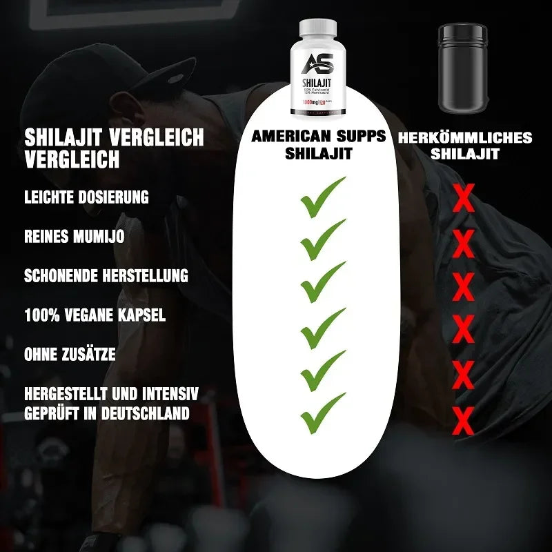 American Supps Shilajit 120 Kapseln - Supplement-Support.com