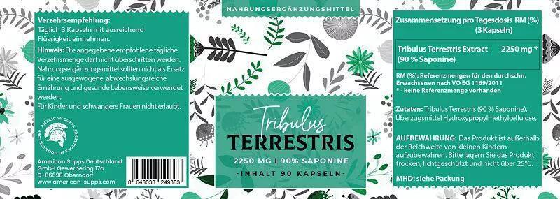 American Supps Tribulus Terrestris - 90 Kapseln - Supplement-Support.com