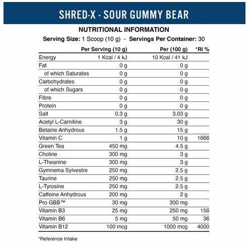 Applied Nutrition Shred-X (300g) - Supplement Support