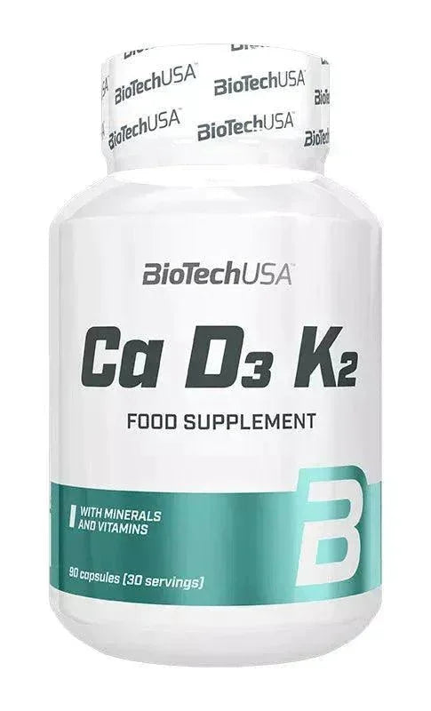 BioTech USA Ca D3 K2 90Kapseln - Supplement-Support.com