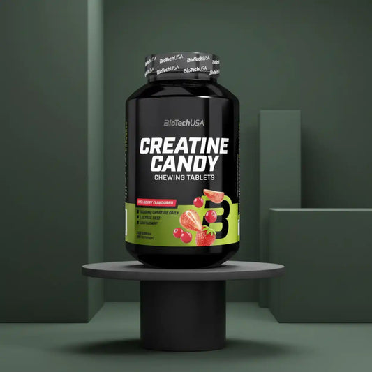 BioTech USA Creatine Candy, 240 Kautabletten Red Berry - Supplement-Support.com