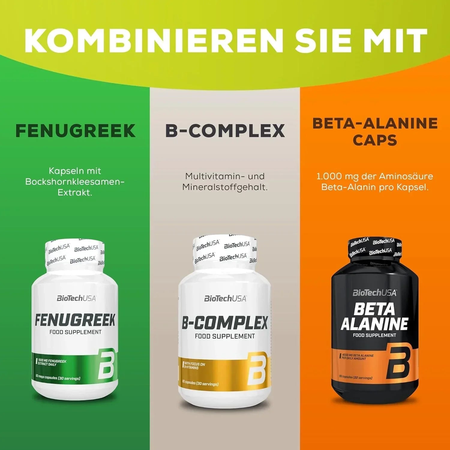 BioTech USA Creator 4 Komponenten Creatin - Supplement Support