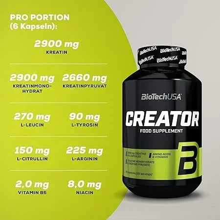 BioTech USA Creator 4 Komponenten Creatin - Supplement-Support.com