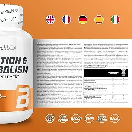 BioTech USA Digestion & Metabolism 60 Tabletten - Supplement Support
