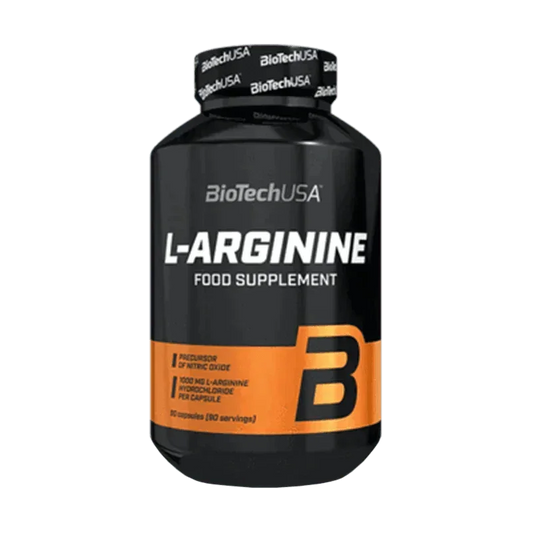 BioTech USA L-Arginine HCL 90 MEGA Kapseln - Supplement-Support.com