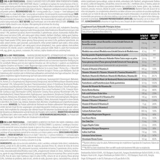 BioTech USA One a Day Professional Multivitamin - 240g - Supplement Support