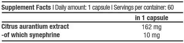 BioTech USA Synephrine 60 Kapseln - Supplement Support