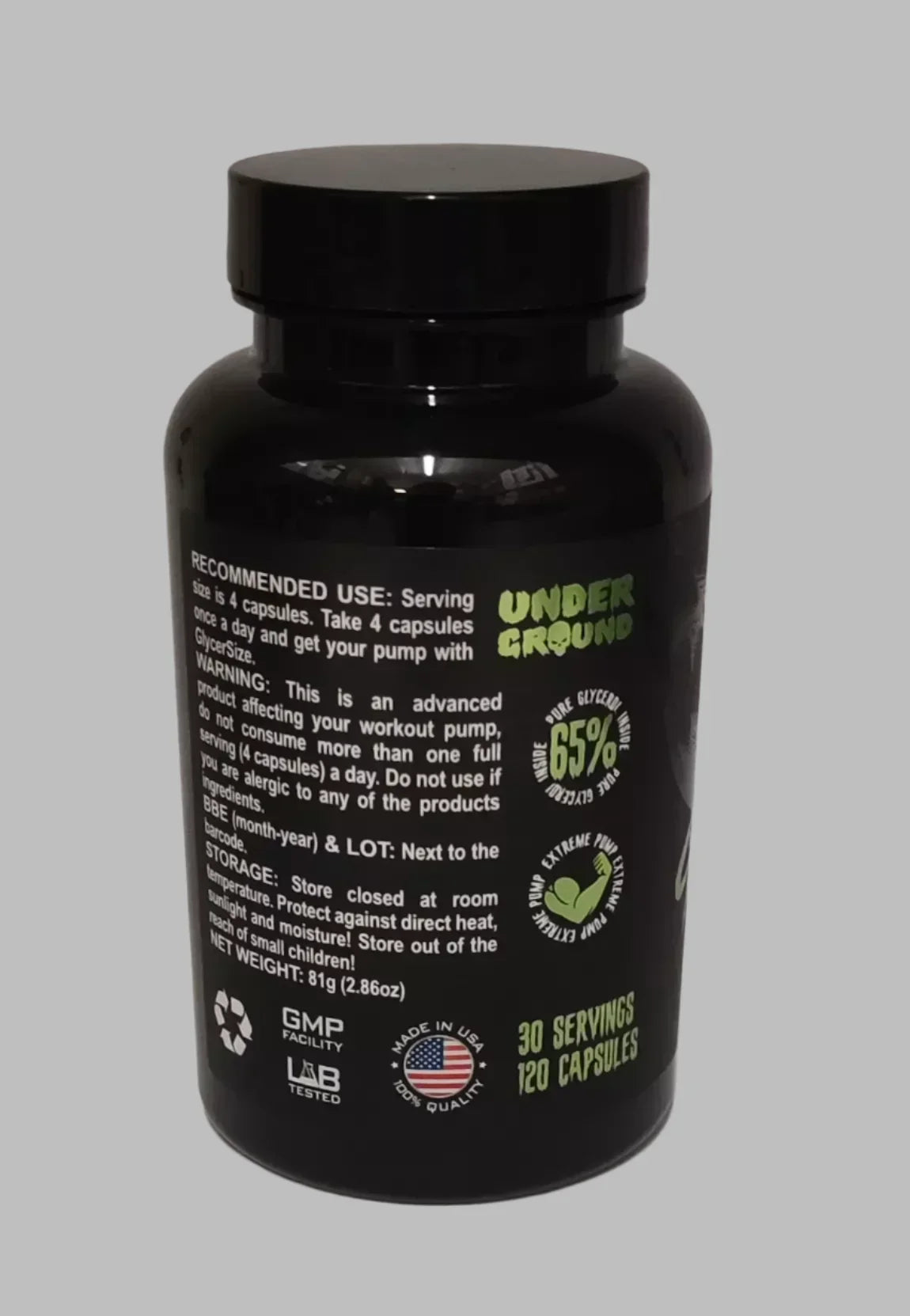 Glycer Size Pump Booster 120 Kapseln - Supplement-Support.com