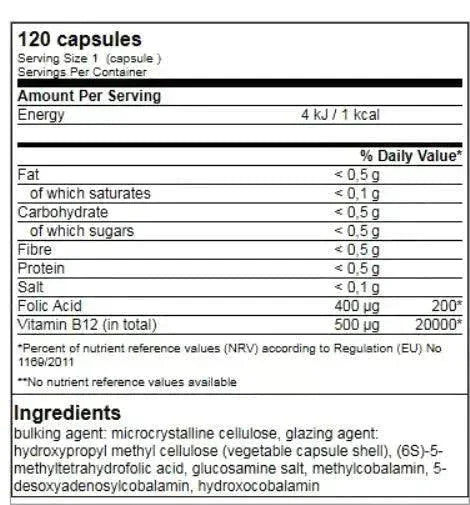 GN Vitamin B12 Complex 120 Kapseln á 500mcg - Supplement-Support.com