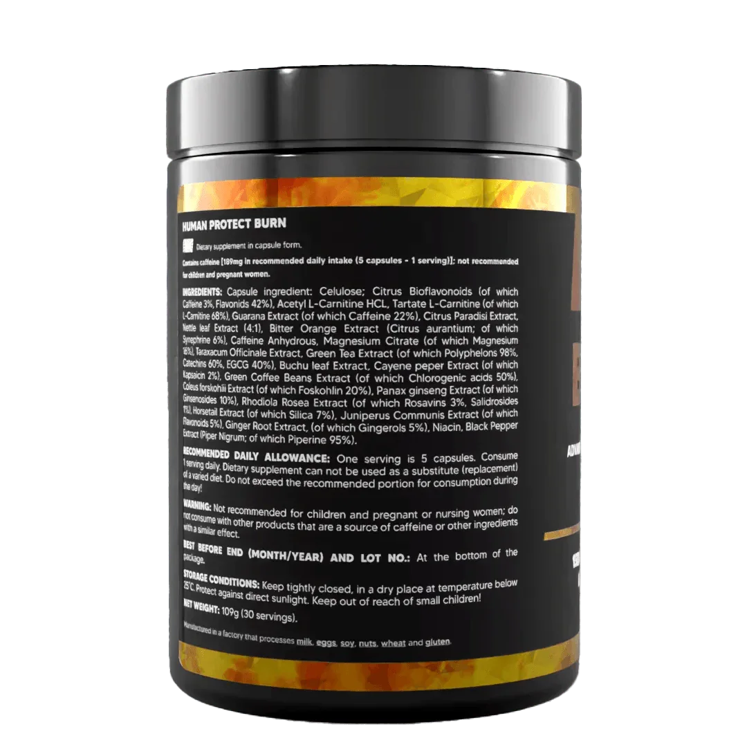 Human Protect BURN Stack - 30 Pak - Supplement Support