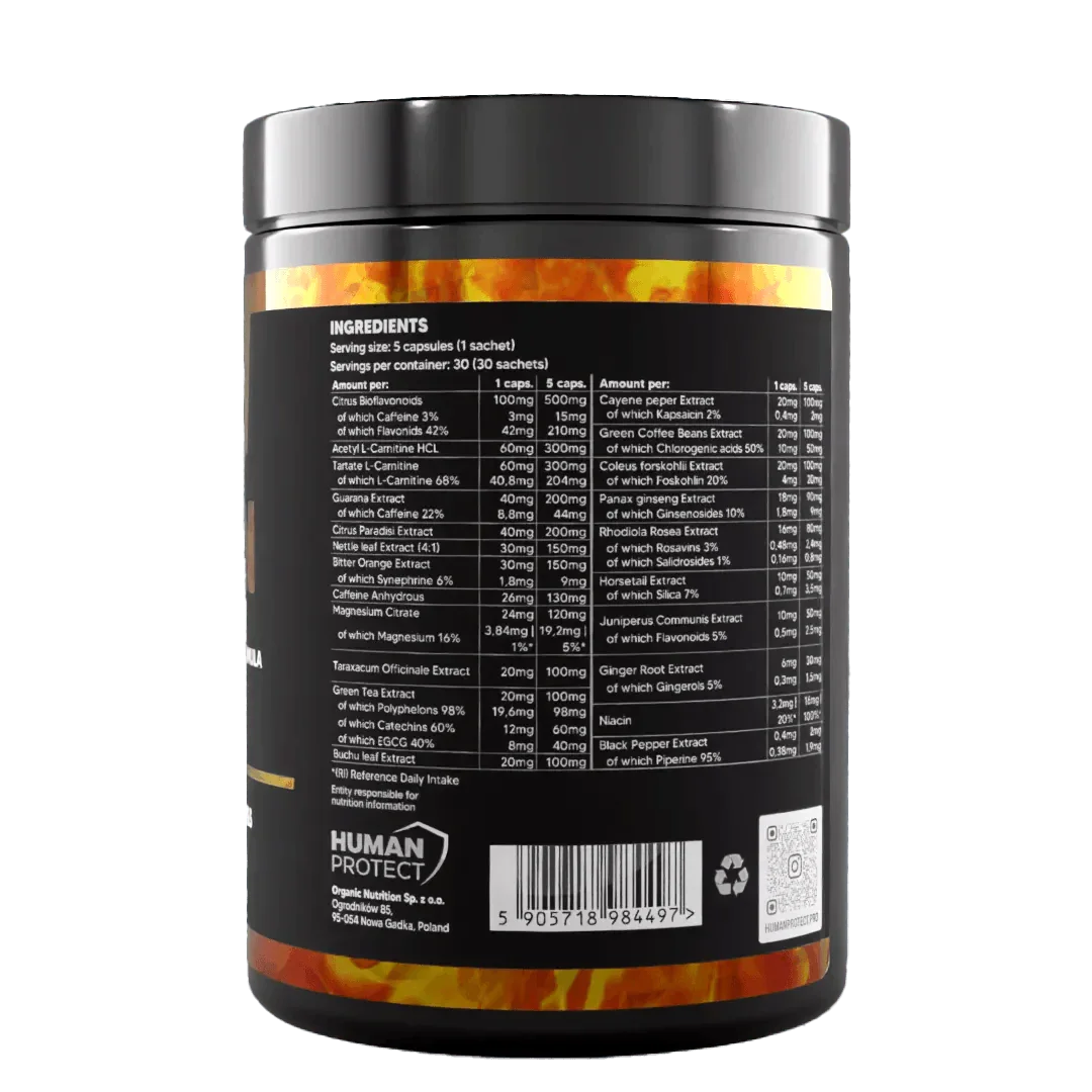 Human Protect BURN Stack - 30 Pak - Supplement Support