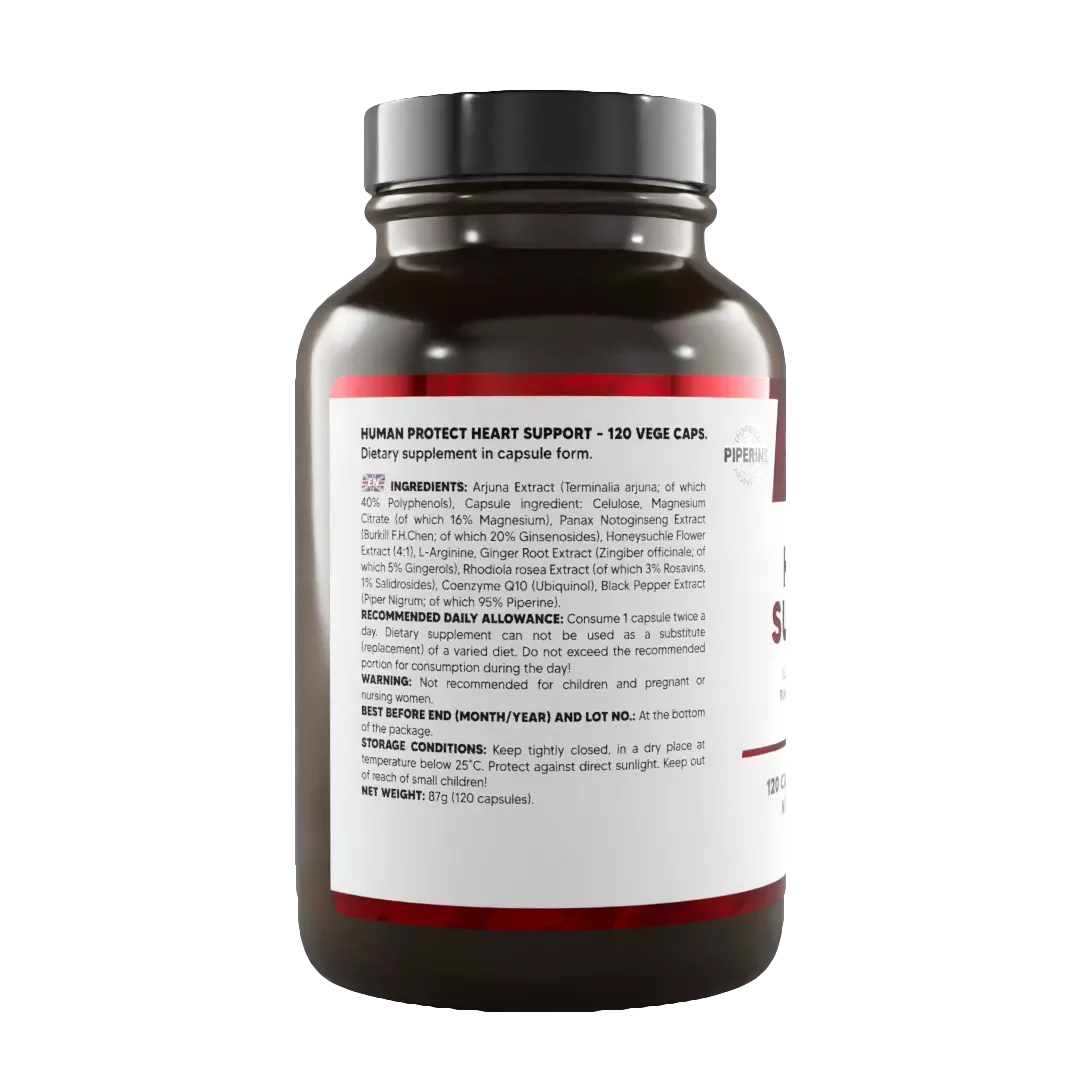 HUMAN PROTECT HEART SUPPORT – 120 VEGE CAPS. - Supplement Support
