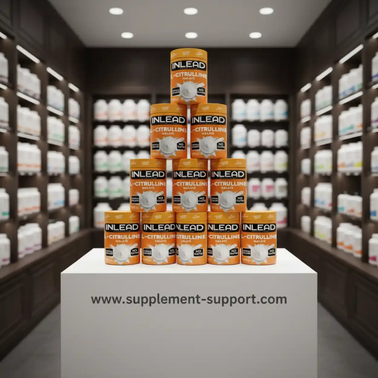 INLEAD L-Citrullin Malat 500g Dose im Supplement-Support.com Store, Nahrungsergänzung Berlin