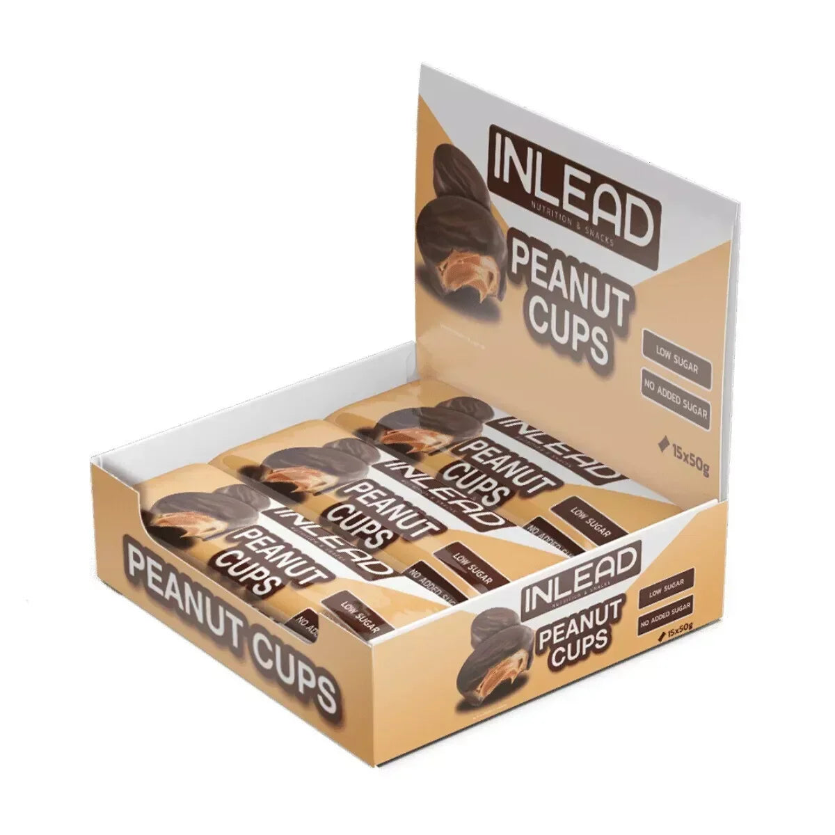 Inlead Nutrition Peanut Cups 15x50g - Supplement-Support.com