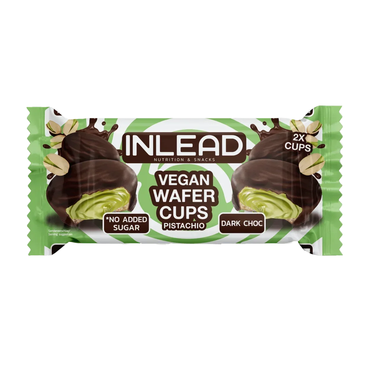 Inlead Wafer Cups 50 g Vegan Pistachio Dark Choc