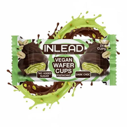 Inlead Wafer Cups 50 g Vegan Pistachio Dark Choc