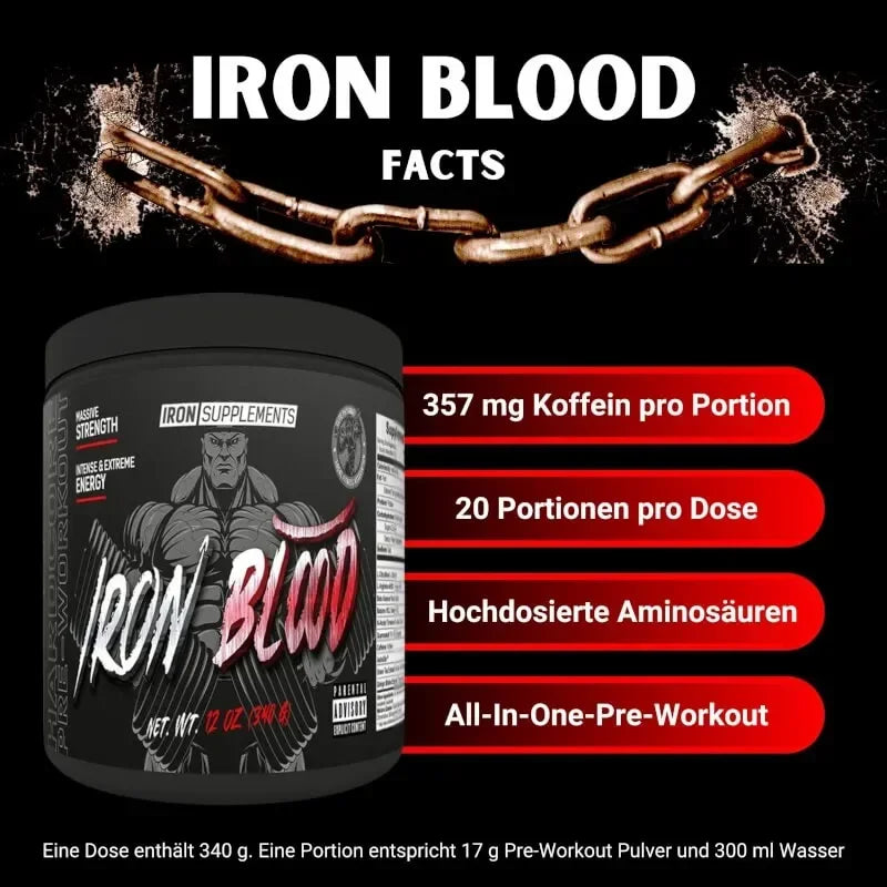 Iron Blood Trainingsbooster 340g - Supplement-Support.com