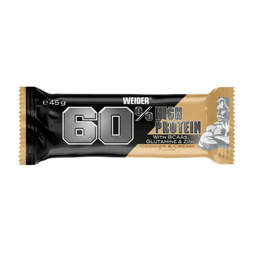 Joe Weider 60% Protein Bar, 45g - Supplement Support